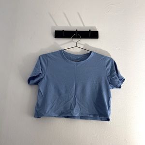 Everlane women The Organic Cotton Cropped Tee blue